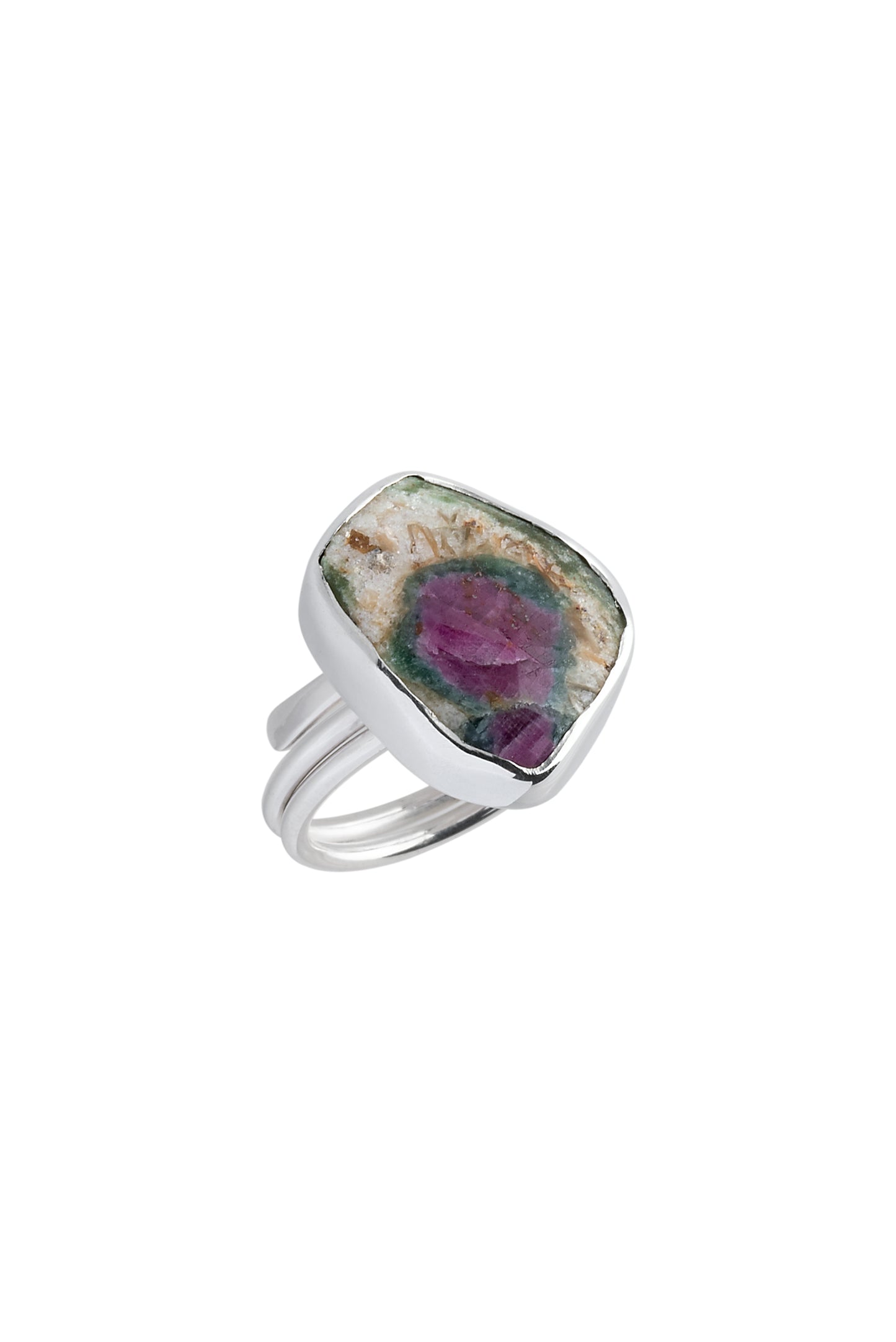 Silver 925 ring with zoisite