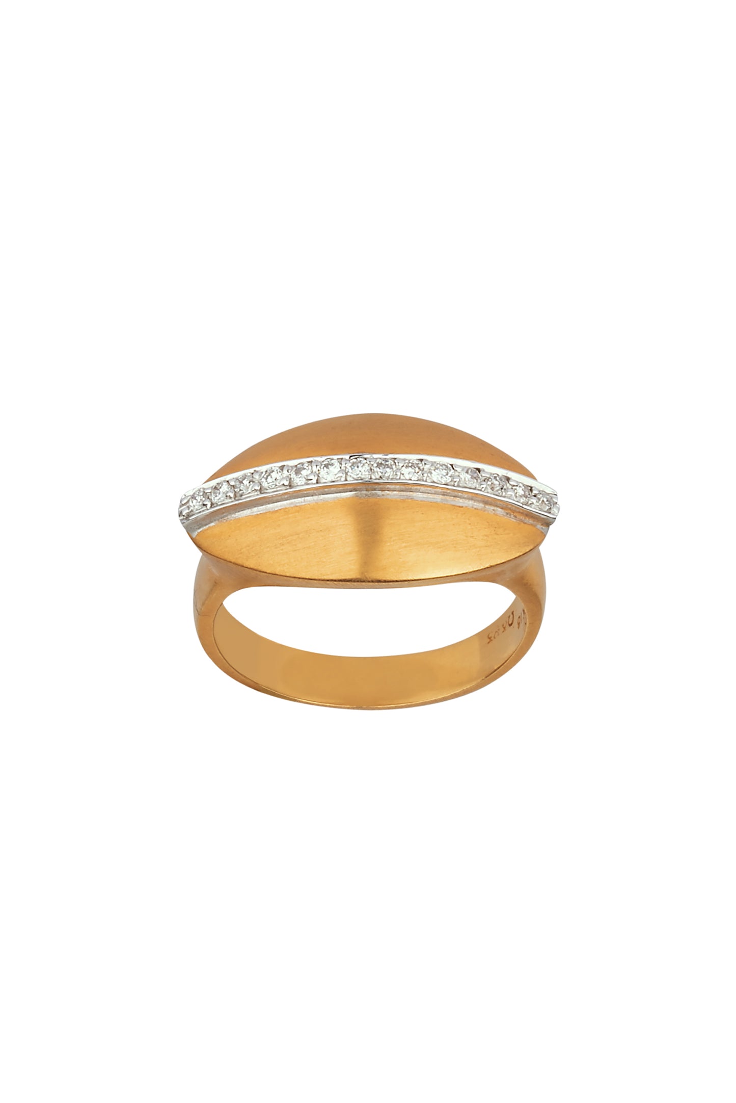 Gold 18K ring with diamonds