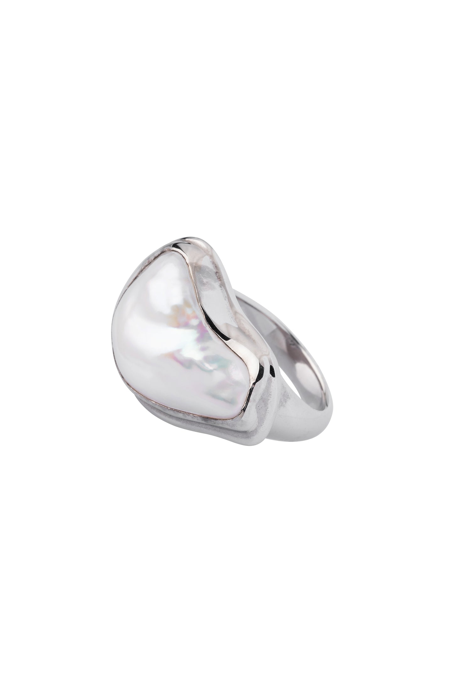 Silver 925 ring with fresh water pearl