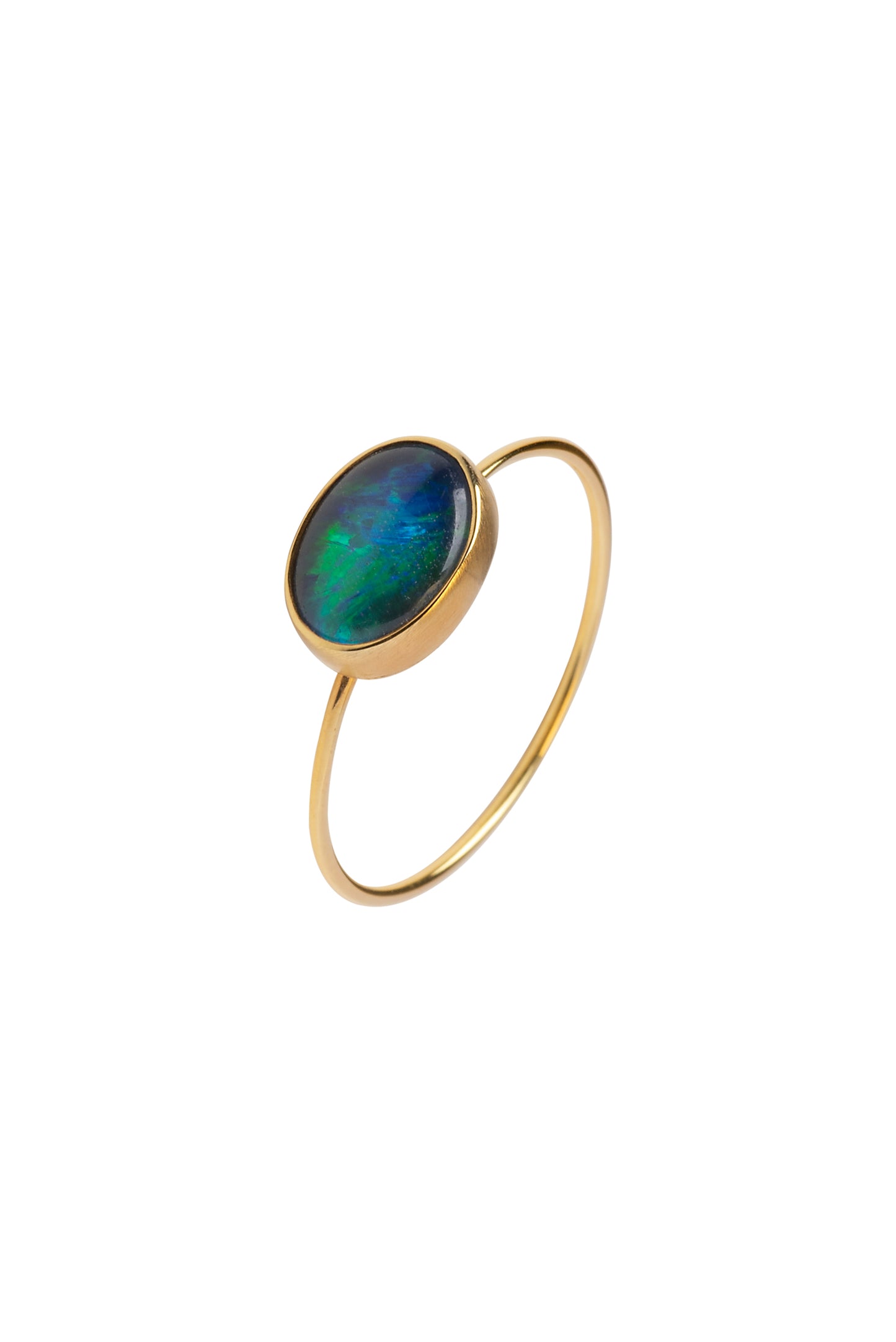 Gold 14K ring with opal