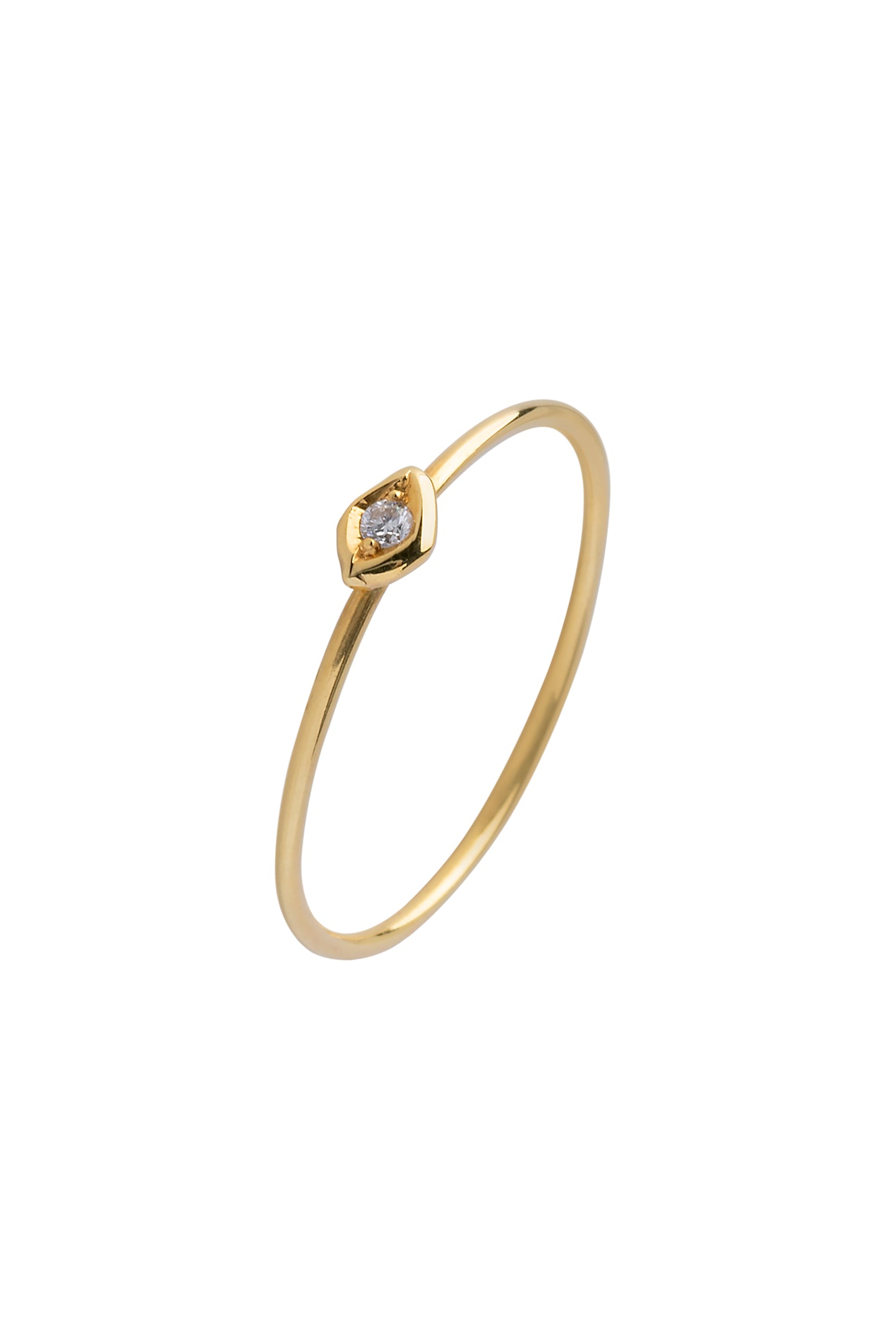 Ring with 18K gold and brilliant