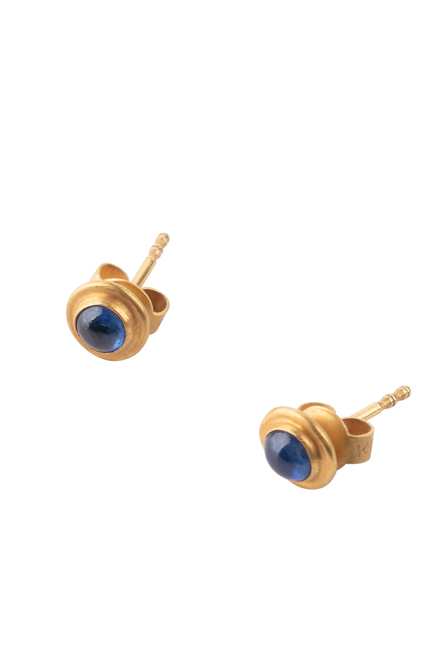 Gold 18K earrings with sapphire