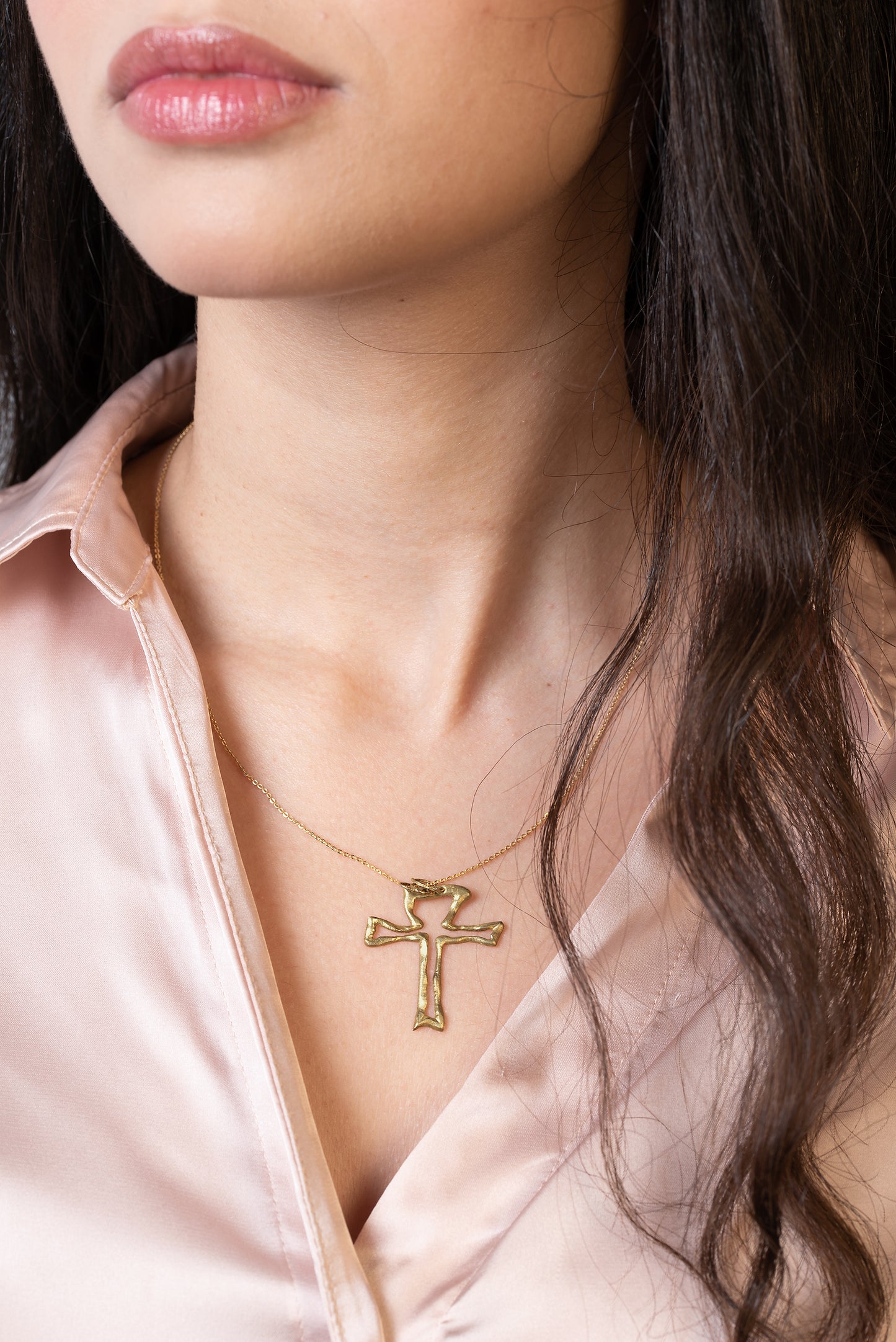 Gold plated silver 925 cross