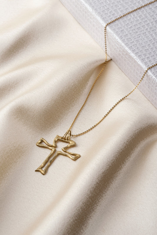 Gold plated silver 925 cross