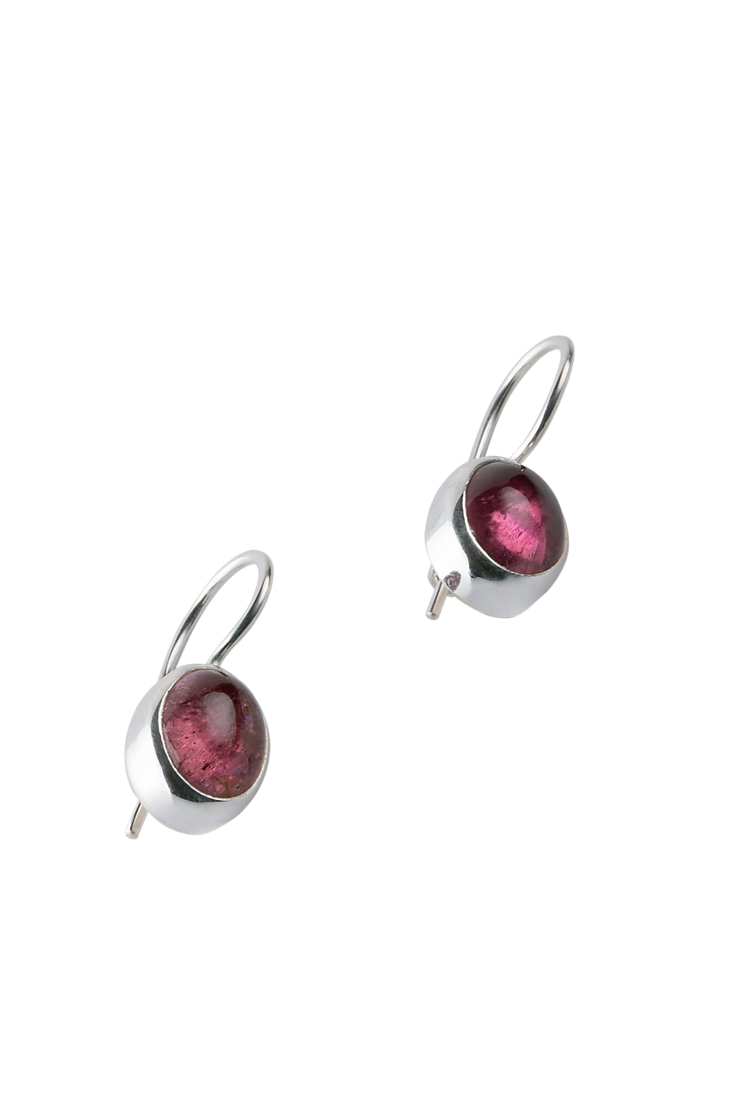 Silver 925 earrings with tourmaline